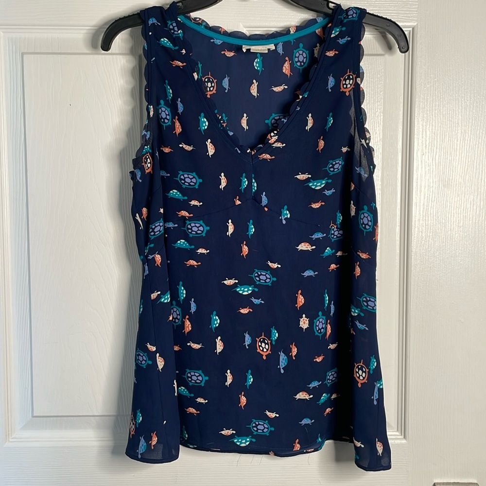 Maeve turtle print tank top Anthropologie